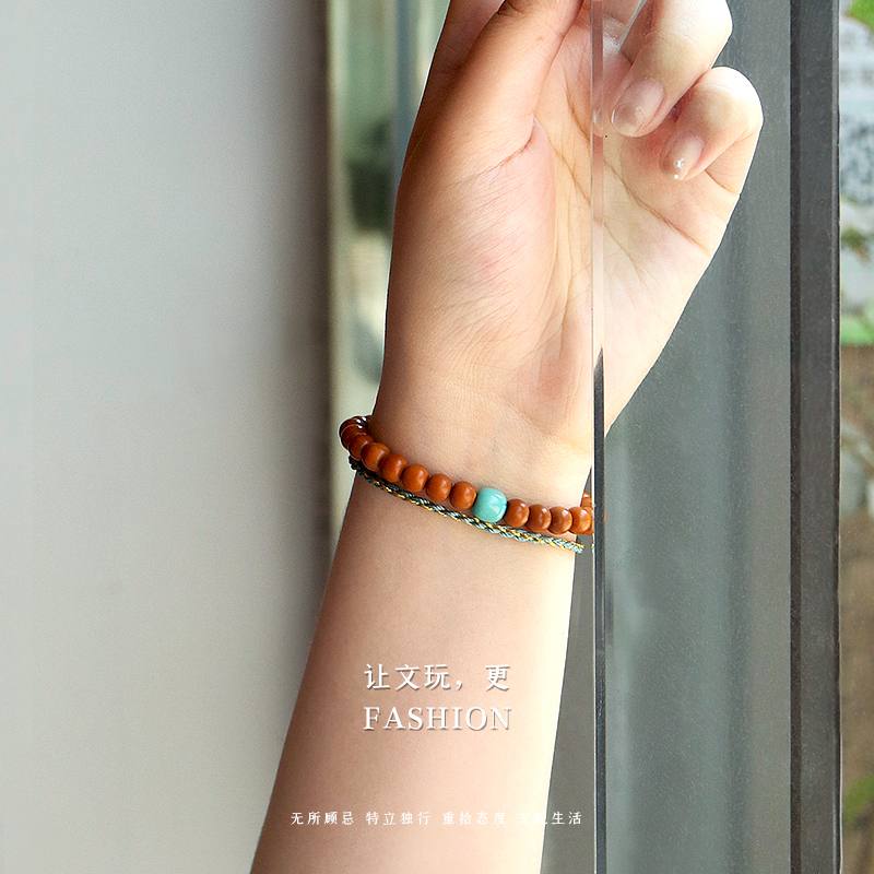 精品橄榄核尖老型桶珠隔珠散珠佛珠手錬手串金刚星月配X饰DIY配件