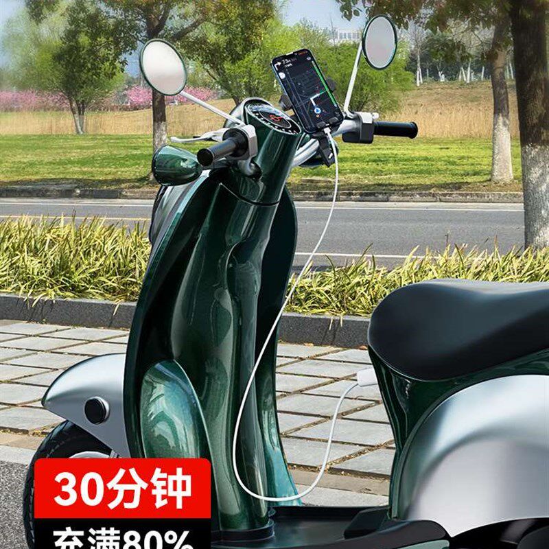 极速电动车手机充电器q电瓶车超级快充三轮车闪充转换头改装接口