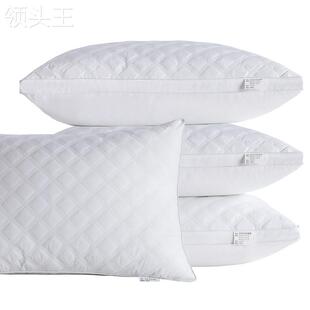 极速五星级枕心纯棉绗缝立体双边枕芯K高弹中高枕单只装枕头