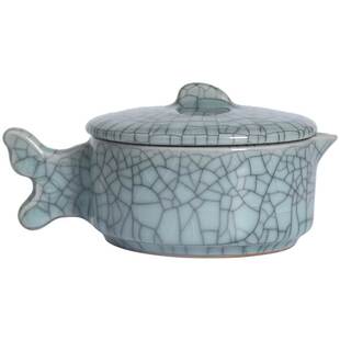 极速多功能墨池墨条笔架搁笔墨海笔洗带盖子N砚台陶瓷文房四宝墨