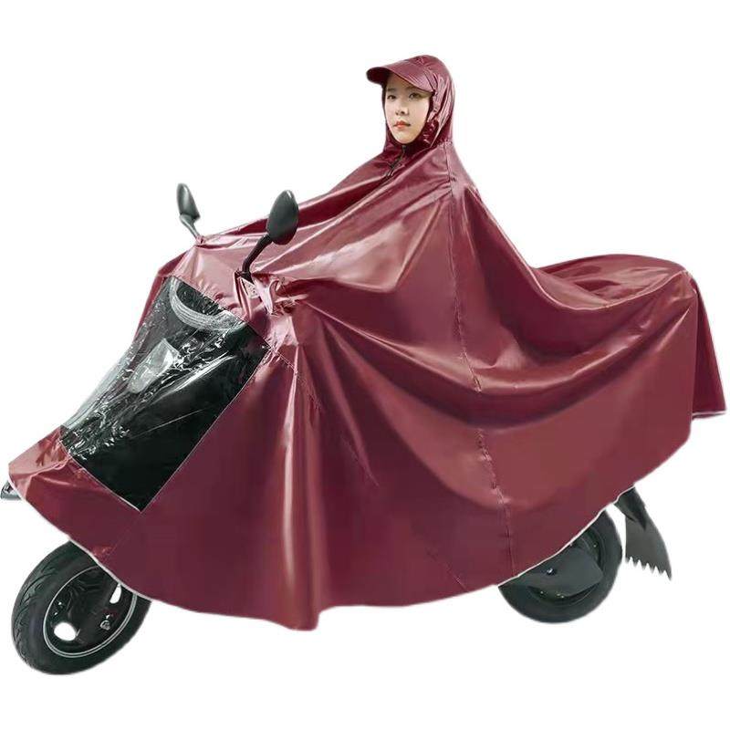 极速双人雨衣电动机车o电动车加大加厚骑行男女士全身防暴雨遮脚