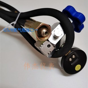 极速。QC12Y液压剪板机u氮气表 回程缸蓄能器氮气缸充气工具加气