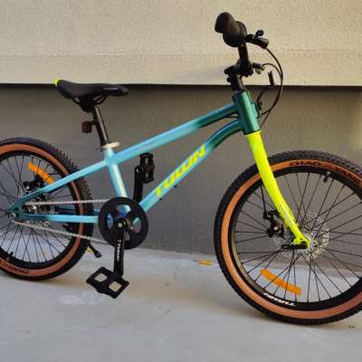 极速20 22寸学生车 青少u年 单速山地 碟刹 铝合金车架 超轻自行