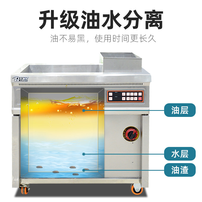 极速商用油水分离摆摊燃气油条机电炸锅I大容量单缸炸鸡炸麻花油