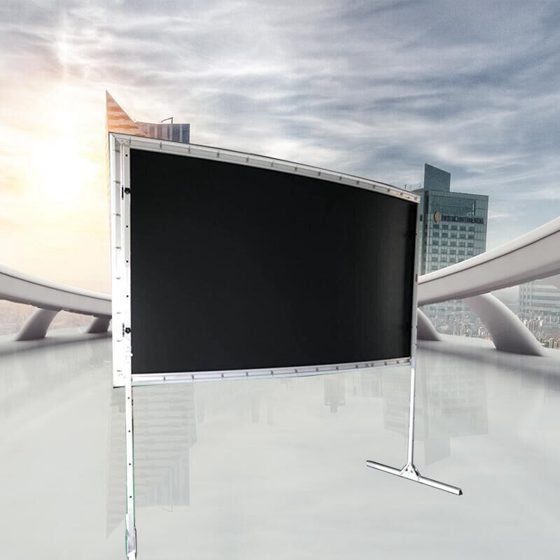 新品经科JK平面弧形投影画框幕100/120/F180寸4:3/16比9支撑脚架