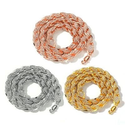 极速宽度9dmm合金镶嵌莱茵石 欧美个性HIPHOP饰品蹦迪闪耀男女嘻