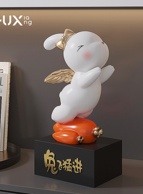 极速突飞猛进公司k前台招财摆件办公室桌面装饰品送朋友开店开业