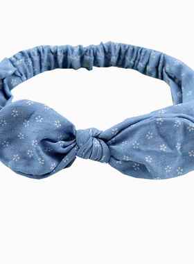 极速Denim Bow Headband Summer Women Cute RabbPit Ears Headba