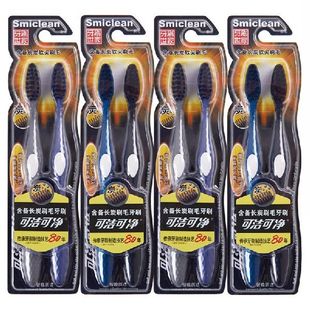 极速可洁可净牙刷含备长炭G异型孔软尖毛8支装