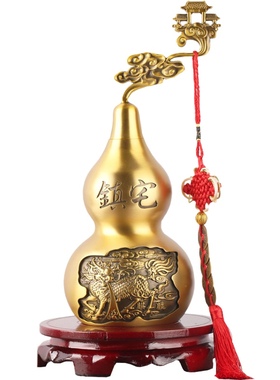 极速纯铜麒麟葫芦开口盖空心五帝钱挂件新M中式工艺礼品摆饰客厅