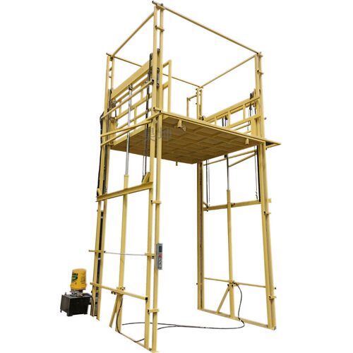 极速定做工业货梯载重2吨室内外电C动液压卸货升降台厂房升降 货