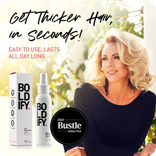 极速BOLDIFY Hair mThickening Spray - Get Thicker Hair in 60