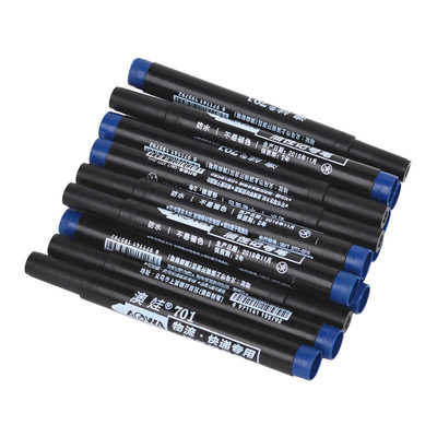 极速5pcs Permanent Paint Marker Pen Oily WaterpSroof Black P