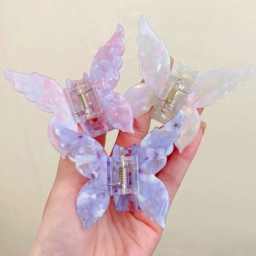 极速202b2 Catch Hair Claw Butterfly Hair Accessories Sweet A