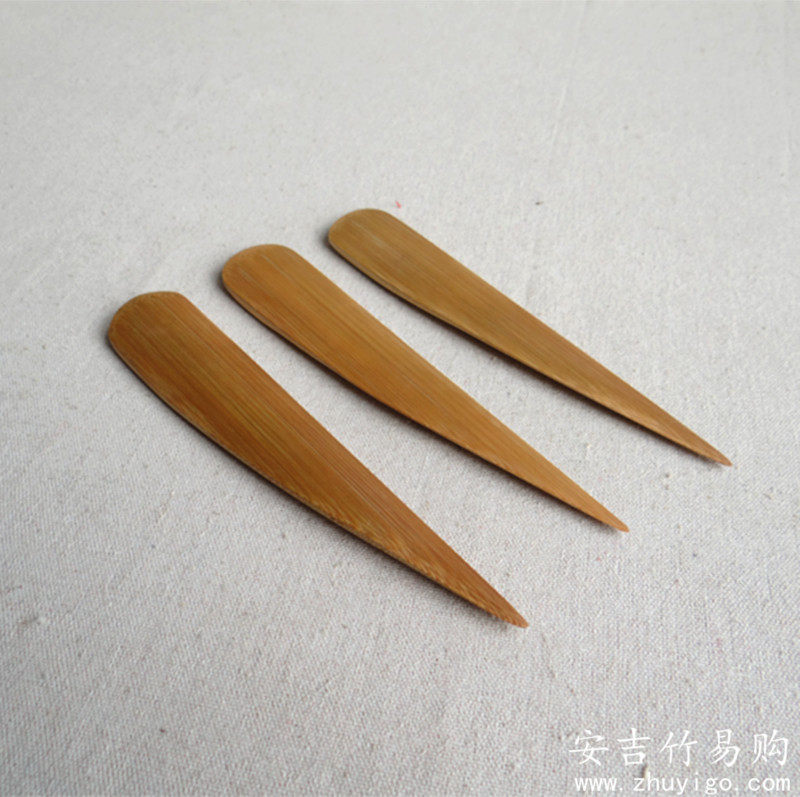 新品日式普洱f茶刀竹制竹刀 手工分茶器茶道零配件 家用/拆信小巧图片