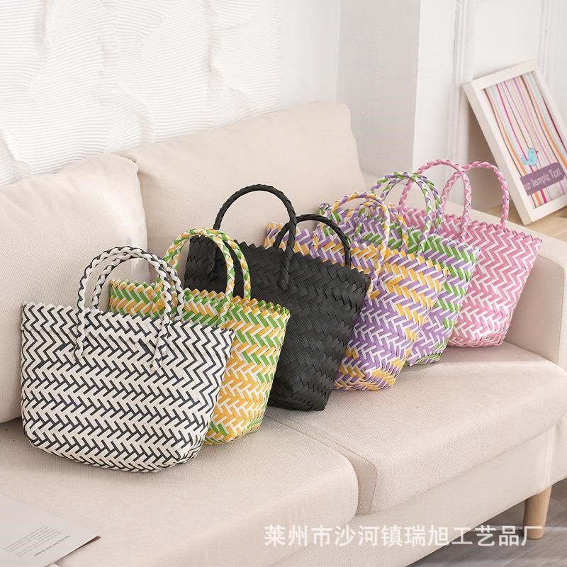 实用收纳塑料篮手工田园袋手提挎篮五金工具打包带菜篮子编织箩筐,玩具/童车/益智/积木/模型,斜挎包/拎包/腰包,淘宝优惠券,粉丝福利购,淘宝优惠卷