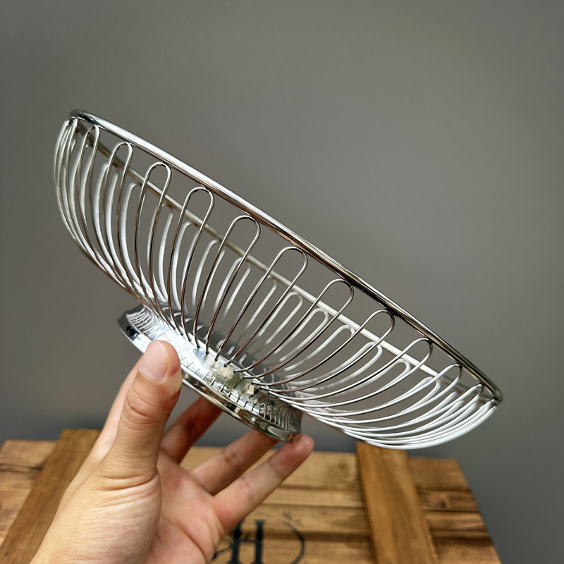 小章鱼304不锈钢水果篮北欧镂空水果盘家用置物盘蔬菜沥水篮