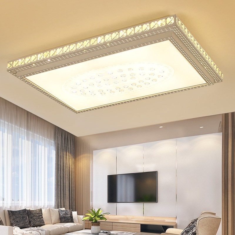 led新款吸顶灯星空之光长方形客厅灯简约温馨卧室灯遥控餐厅灯具