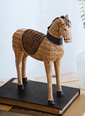 马摆件客厅电视柜高档轻奢桌面装饰摆设树脂工艺品办公室开业礼品