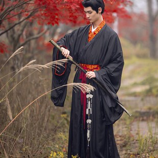 秋风辞 华姿仪赏2023年汉服男装战国袍直裾三件套199