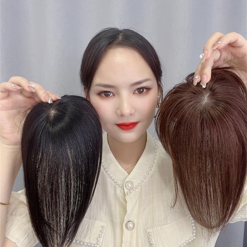 假发女片头顶补发遮白发真发全真人发增发量蓬松自然隐形刘海发片