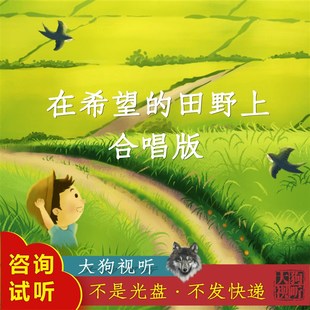 在希望 带主旋律 田野上 高品质 带和声 伴奏 合唱版