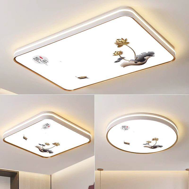 led吸顶灯简约现代客厅灯大气网红中山主卧室房间灯超亮新中式灯