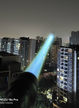 纤绿新款白色激光照明手电筒1800米远射户外DB-01