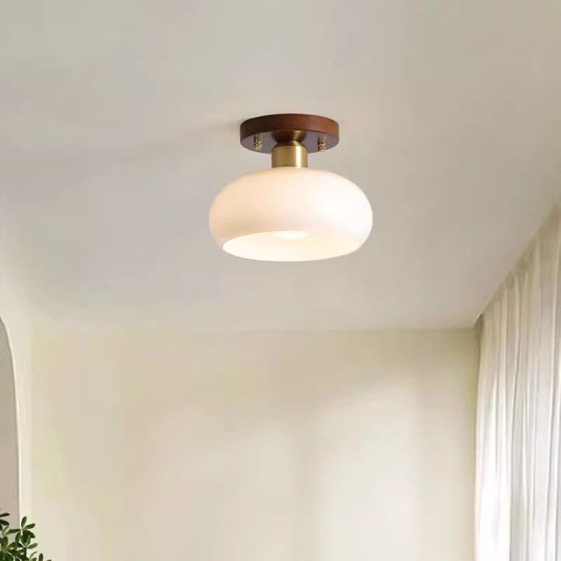 法式复古中古风入户灯玄关过道走廊灯美式侘寂风衣帽间阳台吸顶灯