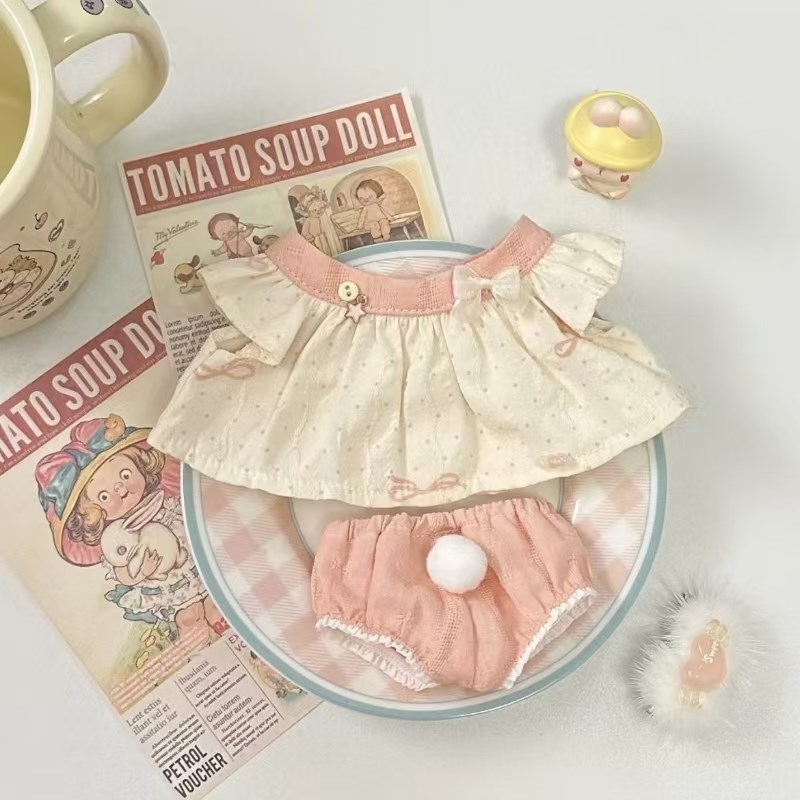 没有茶冻呼呼系列小睡小兔10cm20cm棉花娃娃娃衣套装配饰