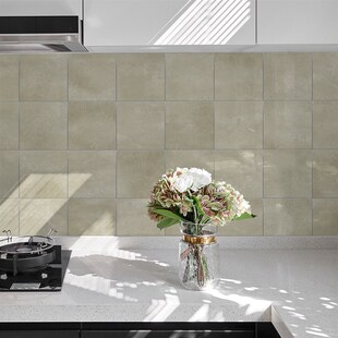科拉莫 尘世系列-楼兰 轻奢典雅餐厅吧台自粘墙饰304x304mm