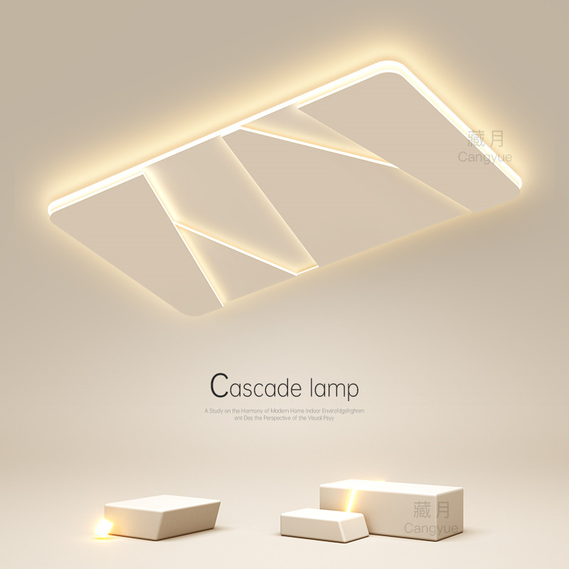 创意led客厅灯长方形吸顶灯简约现代卧室灯极简餐厅书房房间灯具