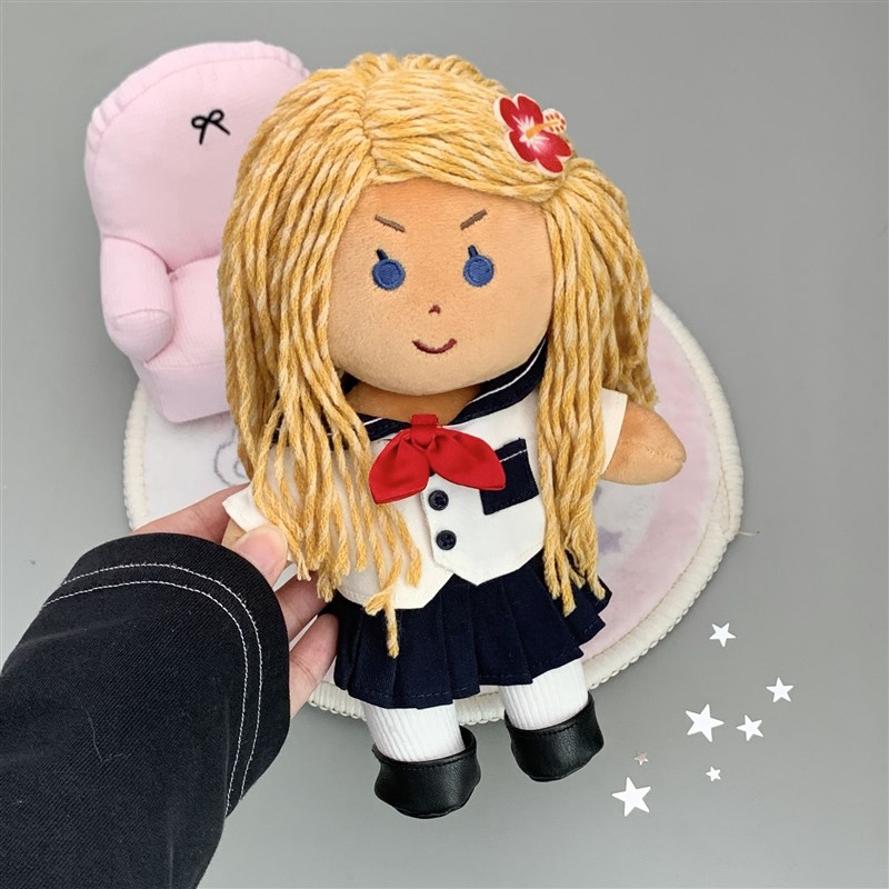 娃岛联萌棉花娃娃20cm娃衣水手服幼稚园系列插画小人着替可爱套装