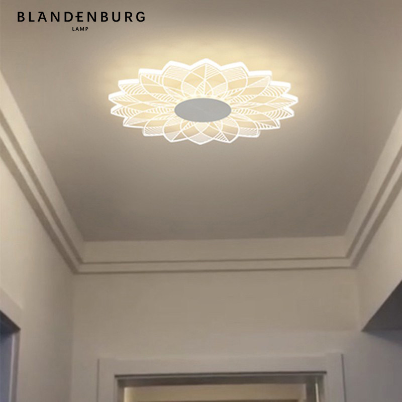 圆形吸顶灯极简现代艺术几何造型过道灯北欧简约入户玄关衣帽间灯