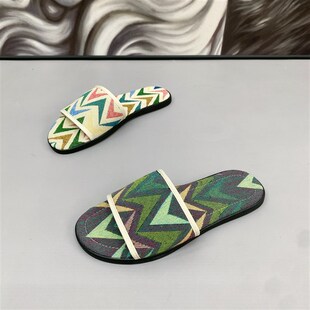 2024夏季新款拼色拖鞋男士居家休闲鞋青年时尚撞色外穿沙滩鞋凉鞋