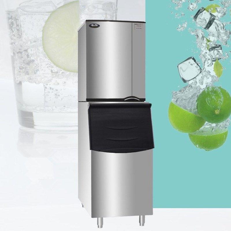 夏之雪制冰机商用大型奶茶店咖啡方冰全自动冰块制作机