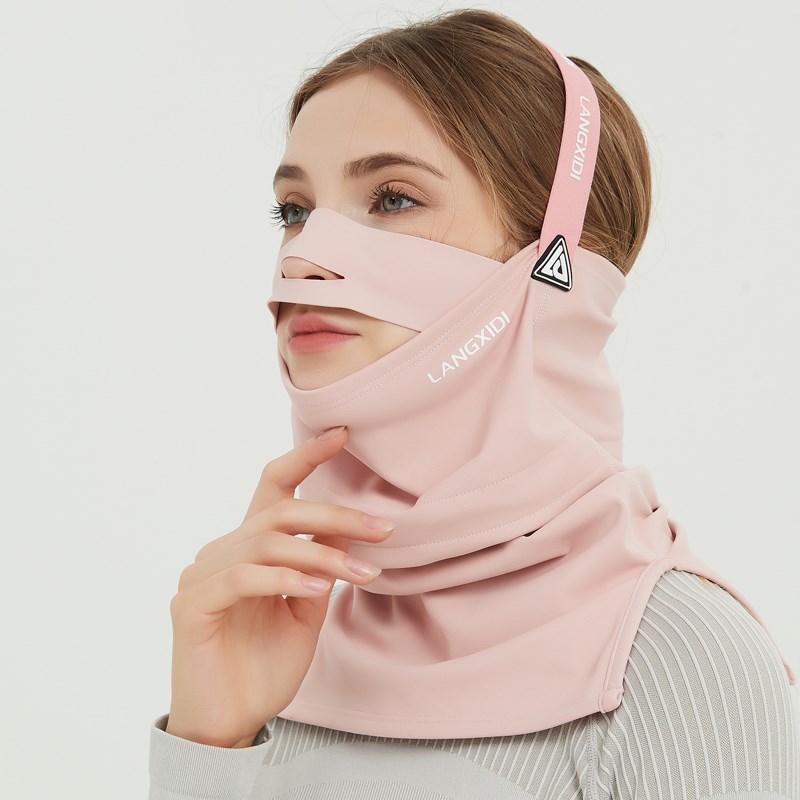 冬季保暖户外滑雪面罩防风护脸发箍头套护颈防寒脸罩透气速干男女