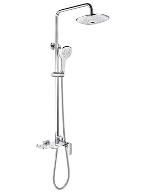 欧式全铜黑色明装淋浴挂墙式简约浴室卫G生间淋雨花洒套装LM4001