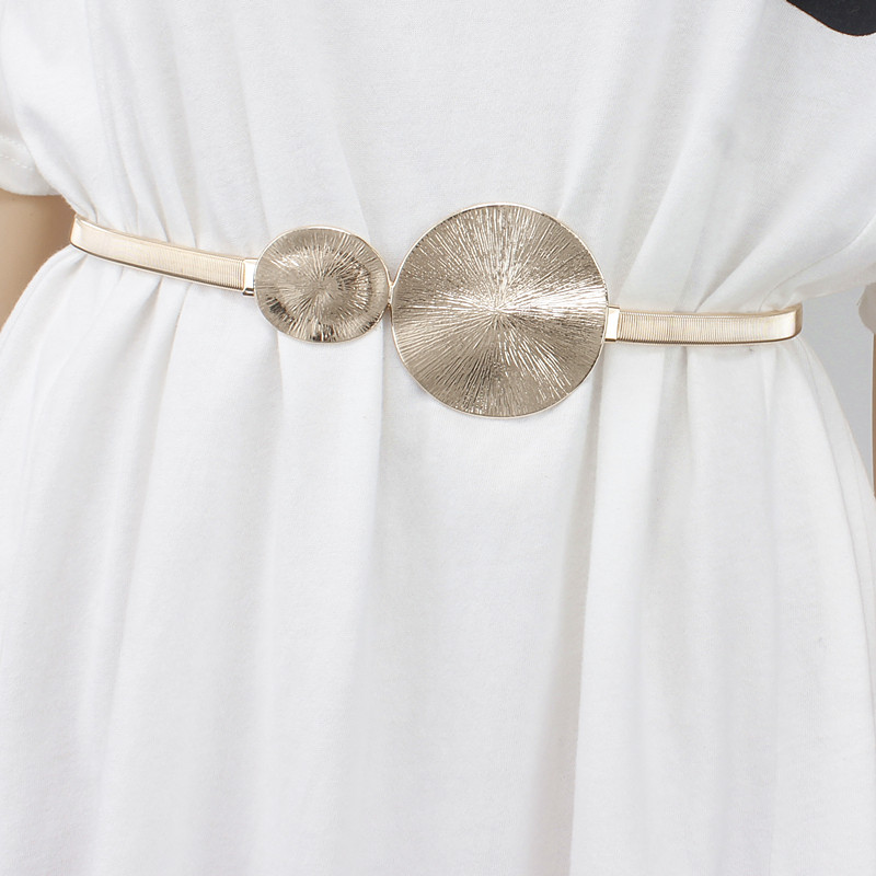 韩国个性金属弹簧腰链金s色大小圆环扣头装饰配裙弹力链条腰带学,模玩/动漫/周边/娃圈三坑/桌游,Cosplay女装/cos女装,淘宝优惠券,粉丝福利购,淘宝优惠卷