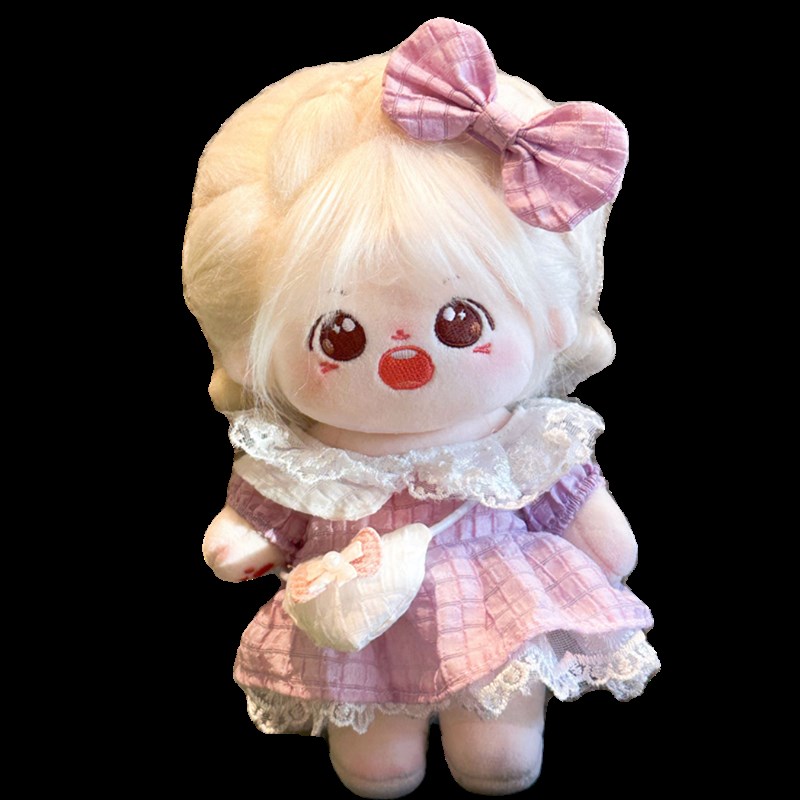 新款娃衣20cm厘米棉花娃娃背带裙子玩具玩偶公仔连衣裙.替换装衣