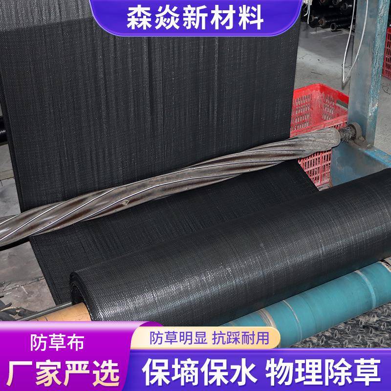 黑色抗pp防编草园布园艺大棚整卷晒防草布农用果打孔VGO制透水防