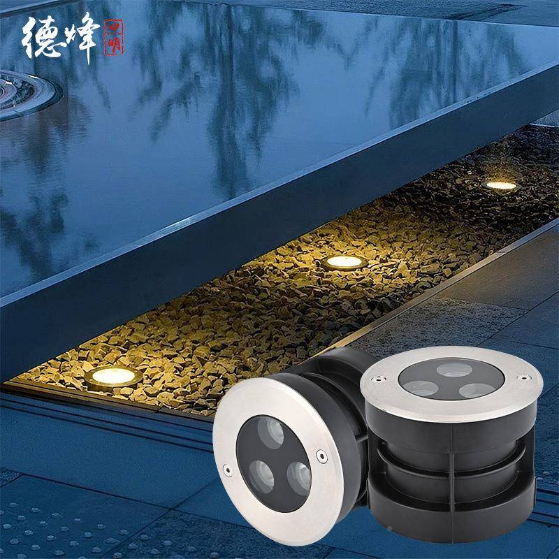 led草地埋灯嵌入埋地灯DF-DMD01公园坪照明户钢外式防水不锈地理