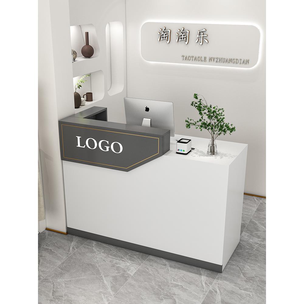 工厂简约现BC01代装收银台服店前台女装桌型店铺小吧台柜台
