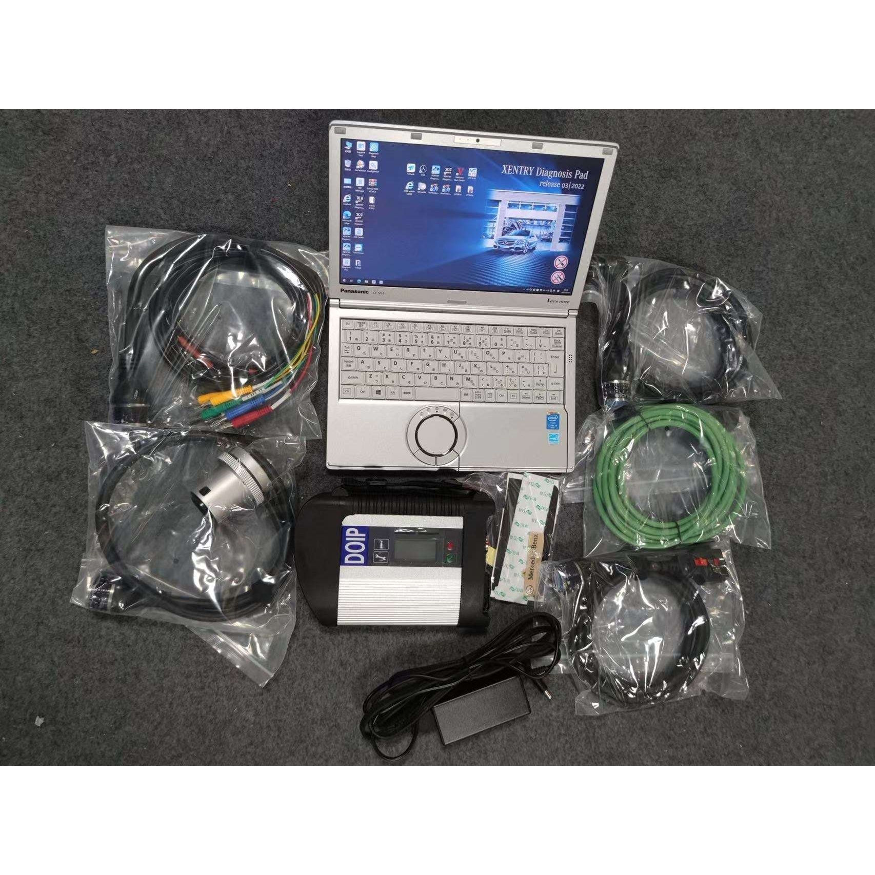 奔驰汽车检测电脑MB STAR C4 DOIP带电脑CF-SX3xentry 2022.3