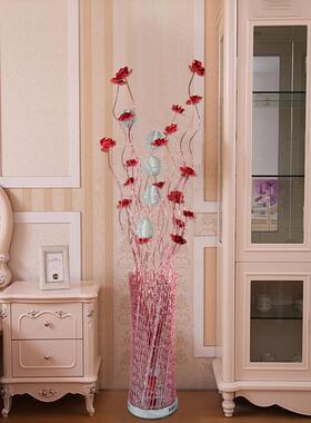 现代时红色喜庆新婚卧室床头台灯婚庆送礼装饰客厅床头LED落地灯