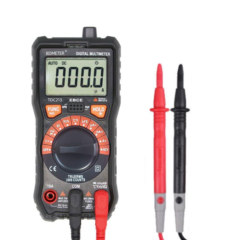 高精度数显电压电流表电工家用防烧摔600V多功能手持 数字万用表