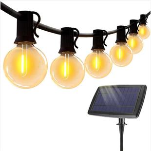 LED透明G40球泡 户外防水4400mAh大容量自动开关夜晚照明灯串线
