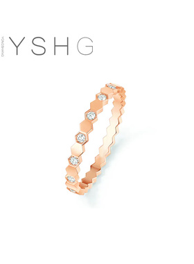 欧阳娜娜同款戒指 蜂巢指环食指尾戒小众设计轻奢高级感精致百搭