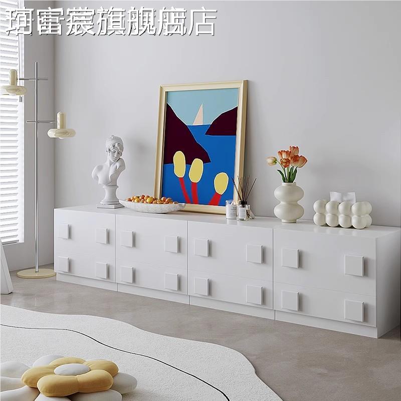 珂富宸北欧电视 柜 组客厅家用型户现代简约中古卡门 柜 落地模块化合斗小 柜