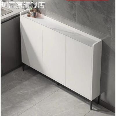 珂富宸实木生态板极窄厨房超薄餐边 柜 杂物 柜 边 柜 15 20 25cm靠墙薄款摆件饰品床笠拉车